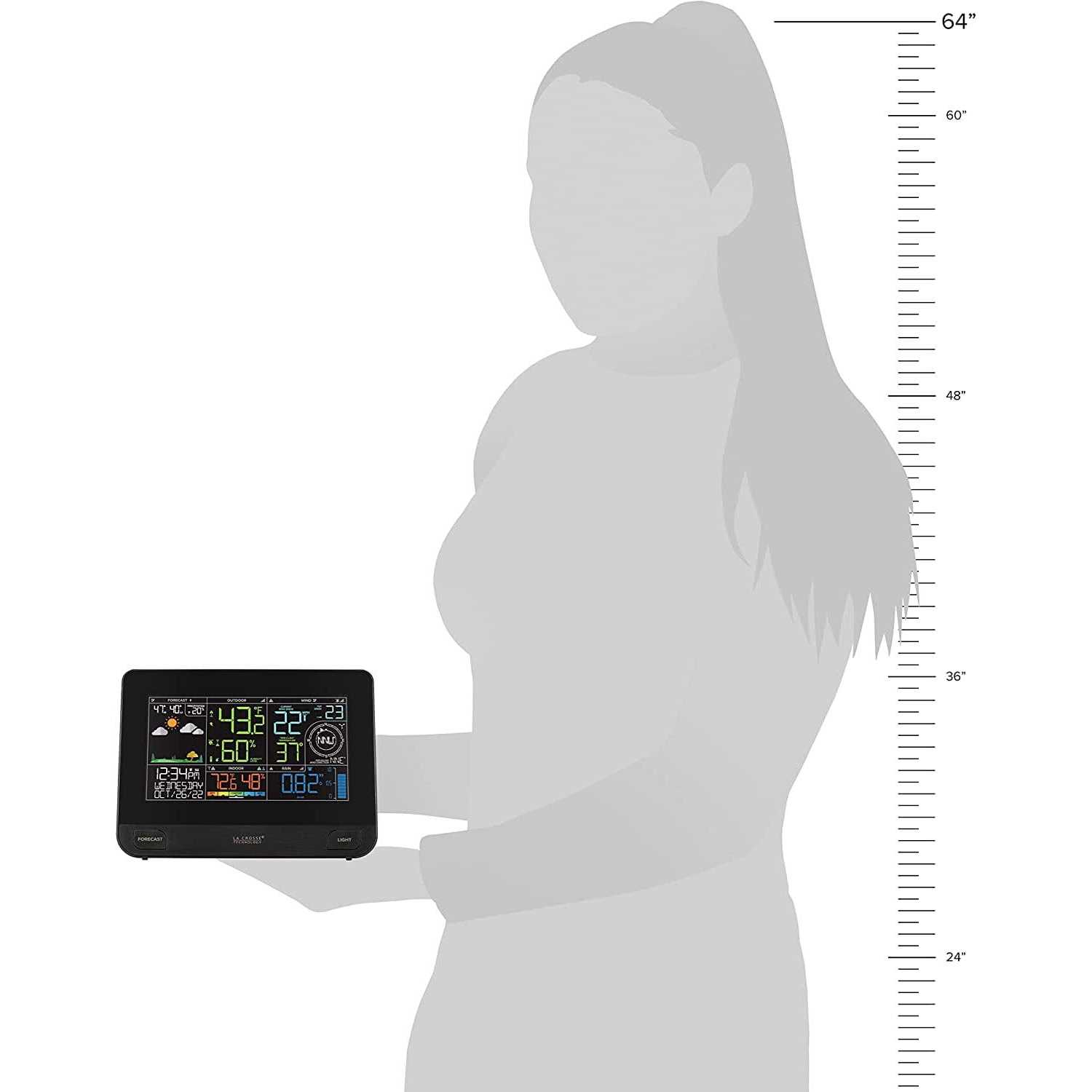 La Crosse Technology Wi-Fi Professional Weather Center with Combination Sensor and Remote Monitoring - Image 3