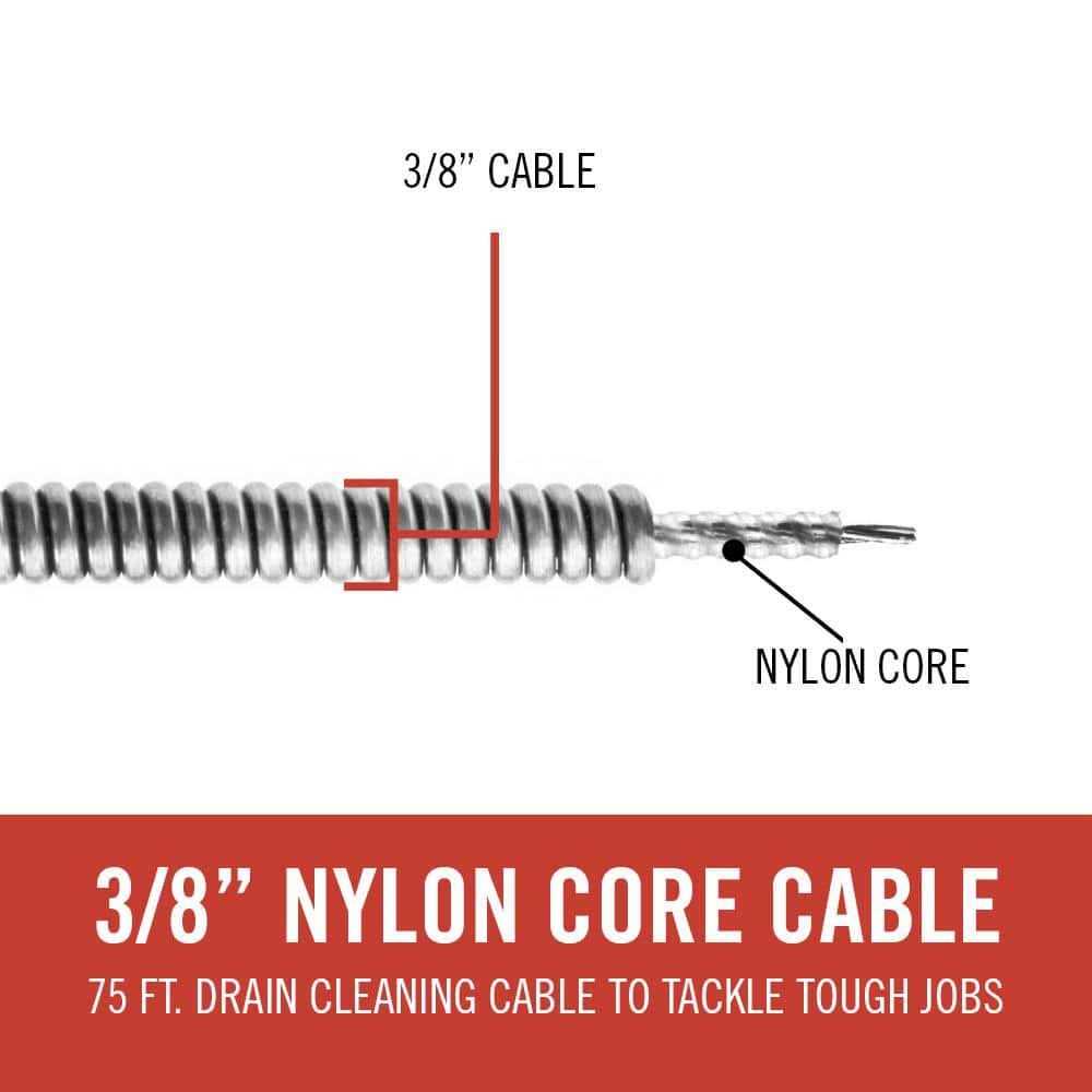 Ridgid 37847 C-32 Cable 3/8 x 75 - Image 4