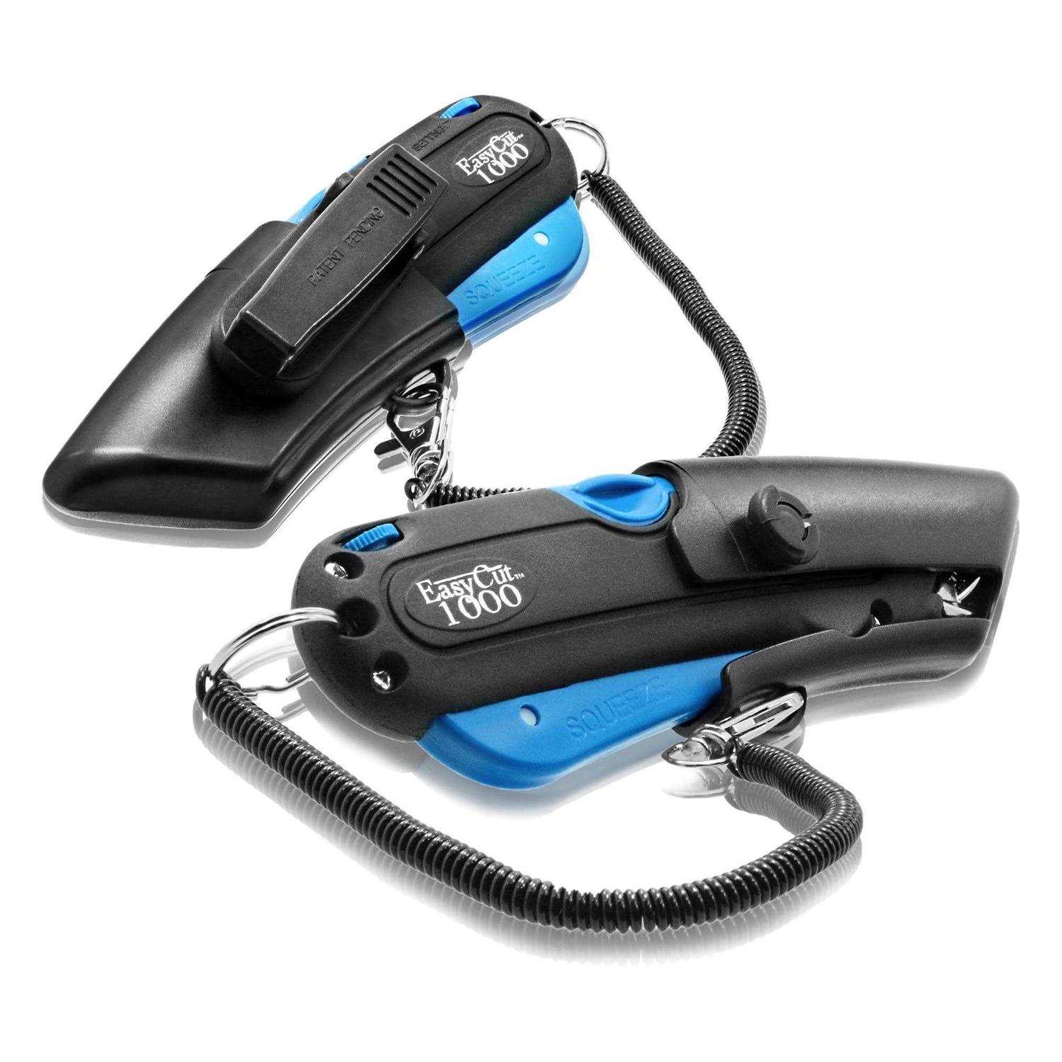 Easy Cut Safety Cutter with Holster and Lanyard