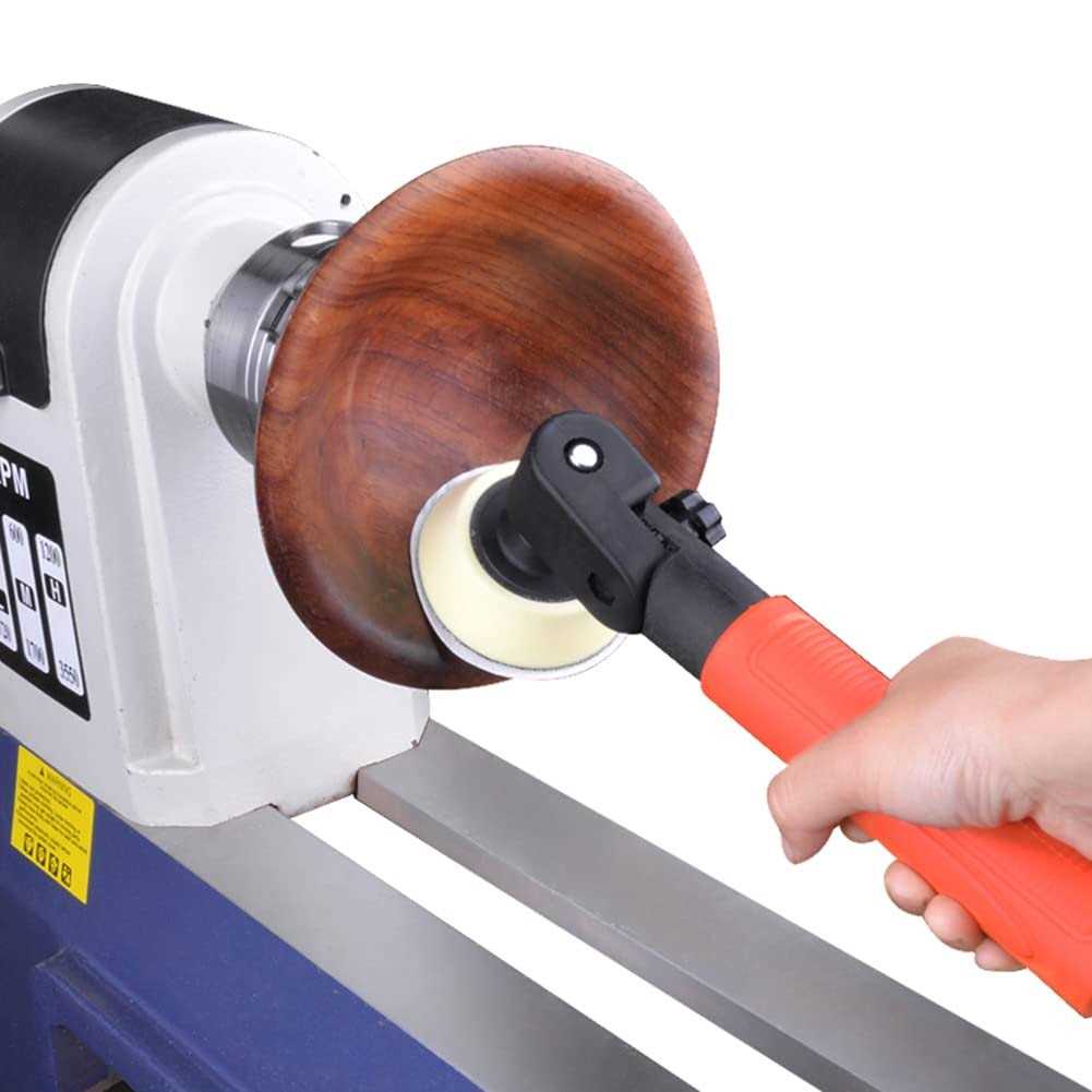 Woodworking Passive Rotary Sander Sanding Tools Hand Held Bowl Sander with Rotatable Spindle Head 2 Inch 3 Inch Pads - Image 2