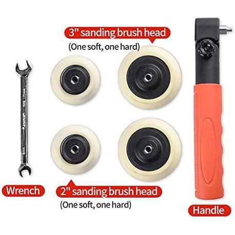 Woodworking Passive Rotary Sander Sanding Tools Hand Held Bowl Sander with Rotatable Spindle Head 2 Inch 3 Inch Pads - Image 5