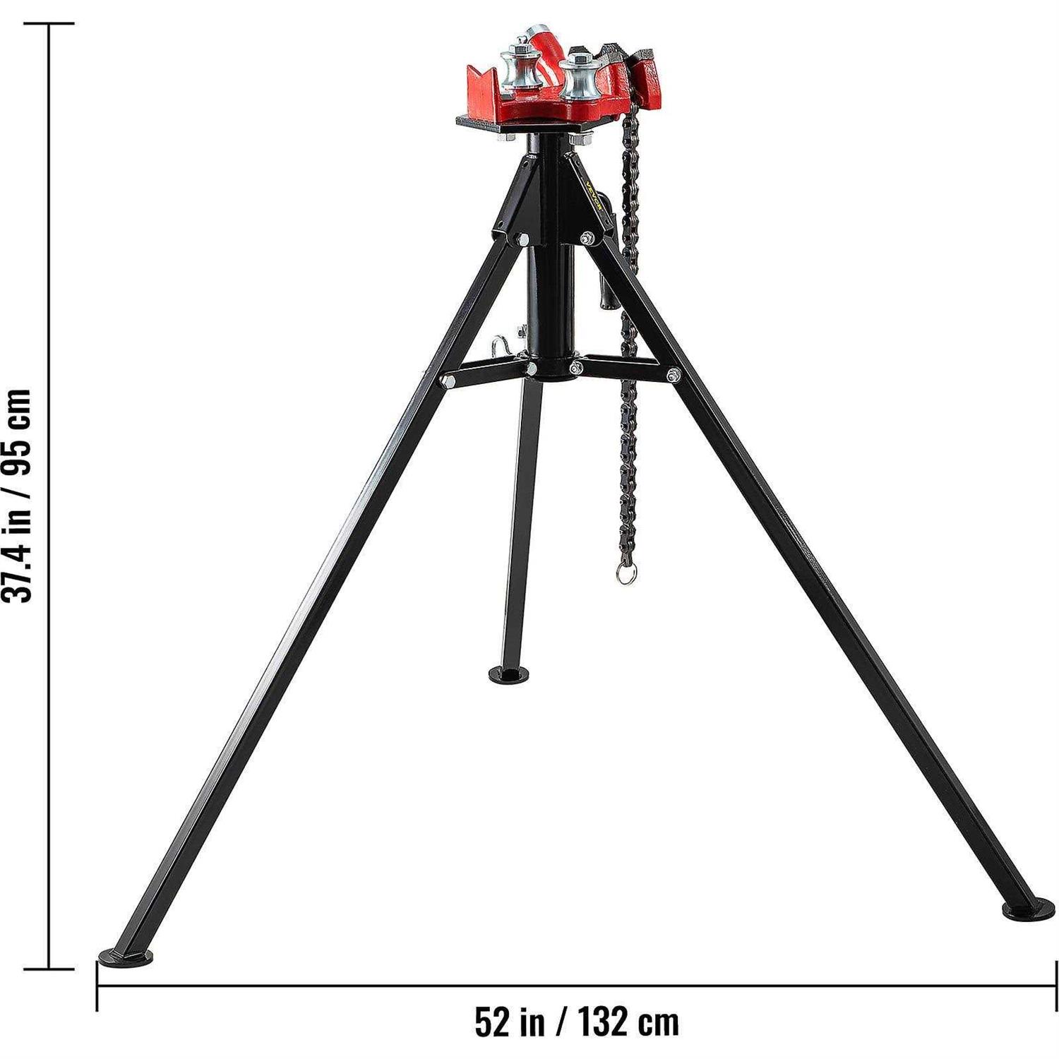VEVOR Tripod Pipe Chain Vise 18-5 Pipe Capacity 0H90B9QLO6IN4RUNBV0 - Image 2