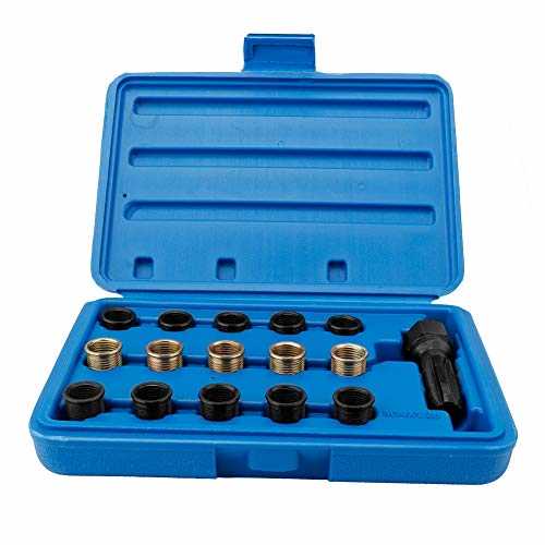 Spark Plug Repair Tools, 16Pcs Spark Plug Tap Thread Repair Tools Rethreading Kit