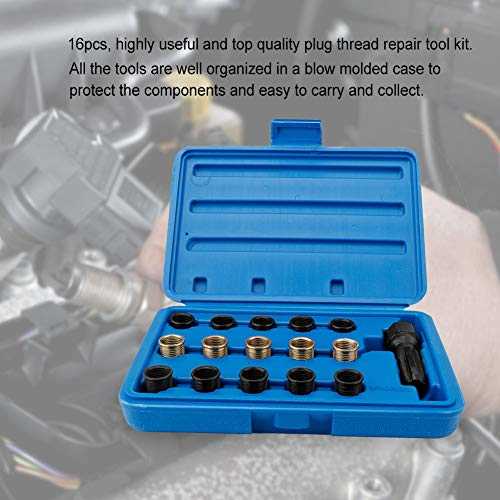 Spark Plug Repair Tools, 16Pcs Spark Plug Tap Thread Repair Tools Rethreading Kit - Image 2