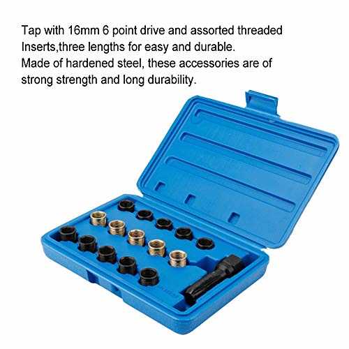 Spark Plug Repair Tools, 16Pcs Spark Plug Tap Thread Repair Tools Rethreading Kit - Image 3
