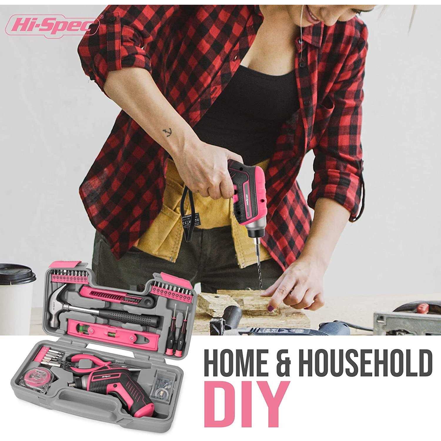 Hi-Spec 35pc tool kit with 3.6V USB Electric Screwdriver and drill set. Complete tool set - Image 2