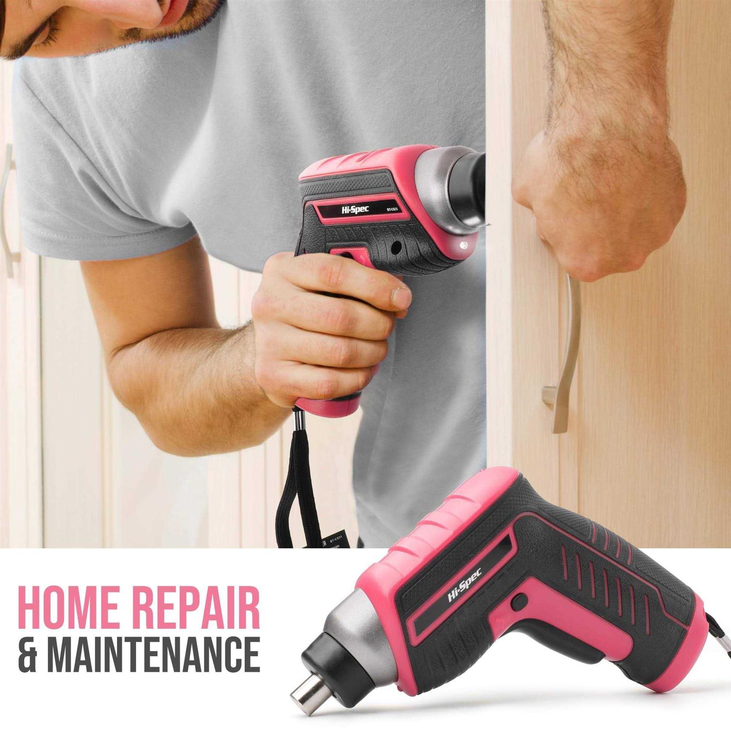 Hi-Spec 35pc tool kit with 3.6V USB Electric Screwdriver and drill set. Complete tool set - Image 5