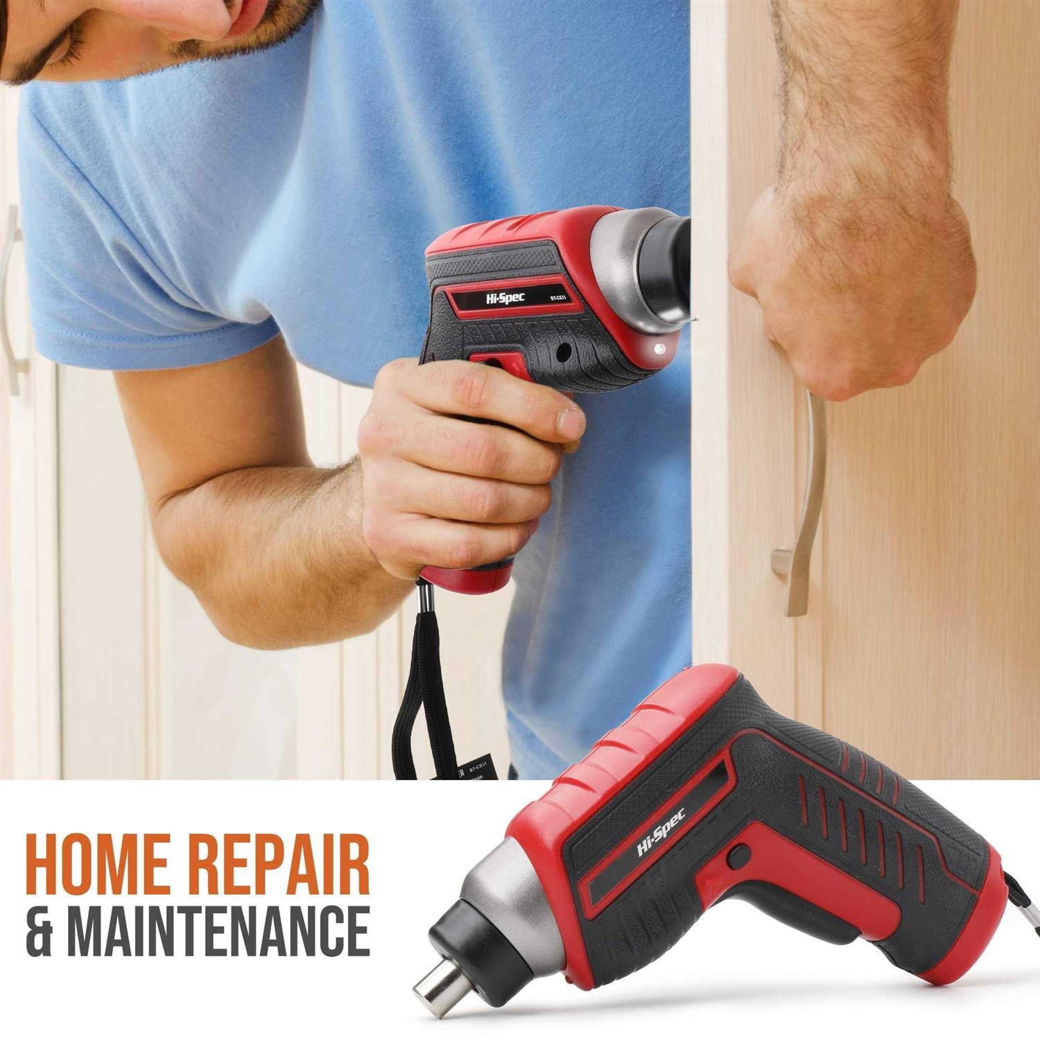 Hi-Spec 35pc tool kit with 3.6V USB Electric Screwdriver and drill set. Complete tool set - Image 2