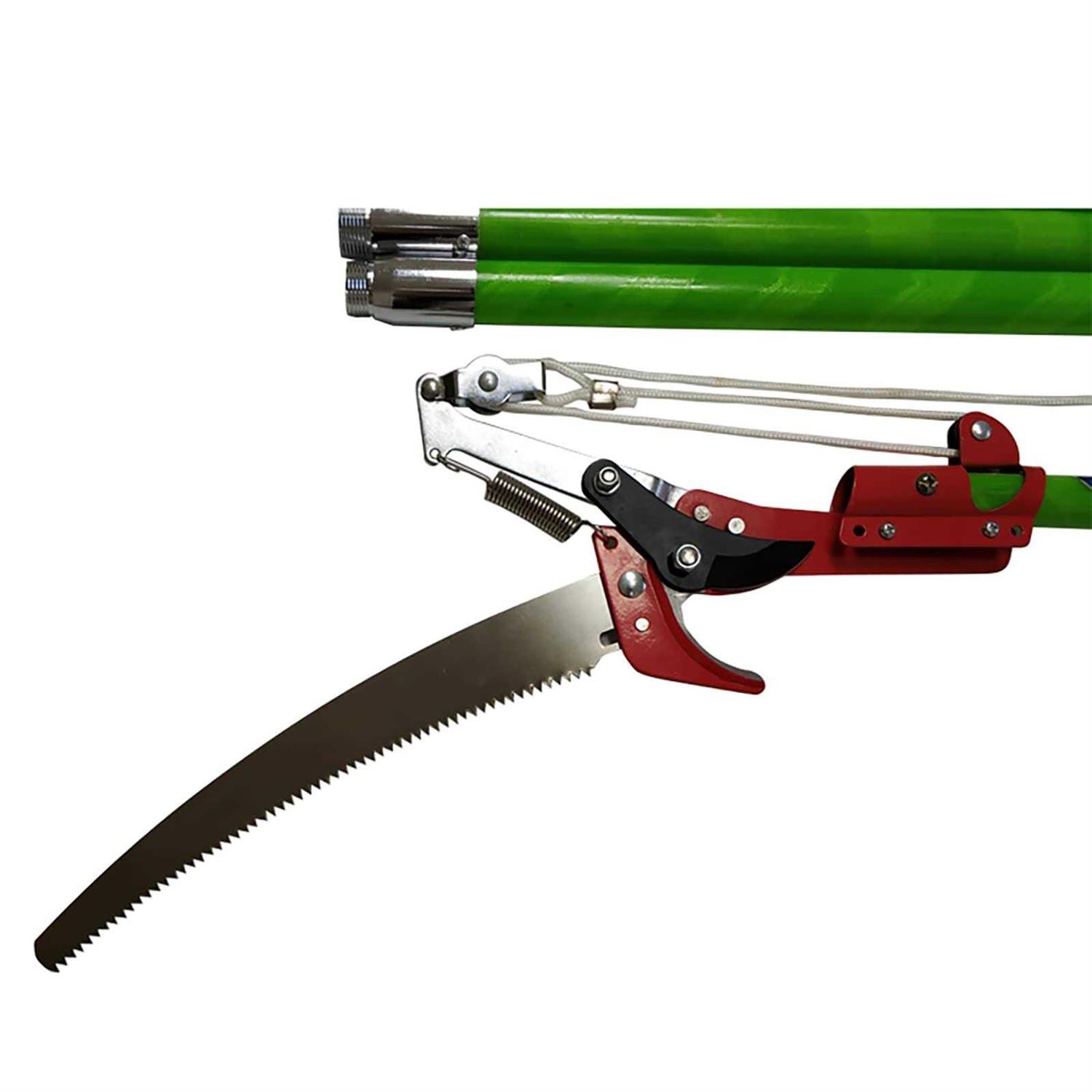 26 Feet Tree Pole Pruner 8Poles Saw Trimmer Shear Cutter Fiskers Pruning Coconut Branch - Image 3