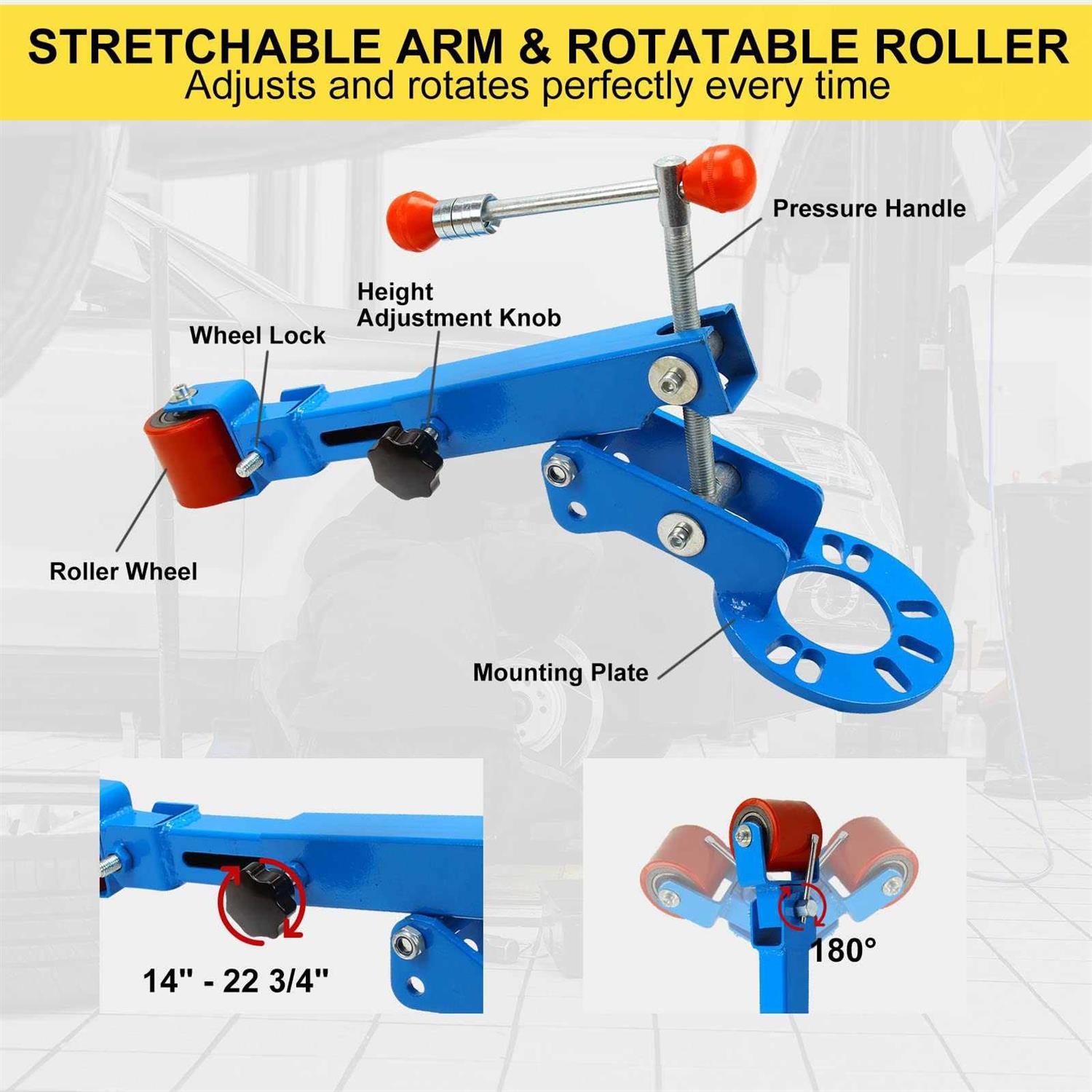 Fender Roller Tool Rolling Reforming Extending Tools Wheel Arch Roller Heavy Duty for Automobile Maintenance Flaring Former - Image 5