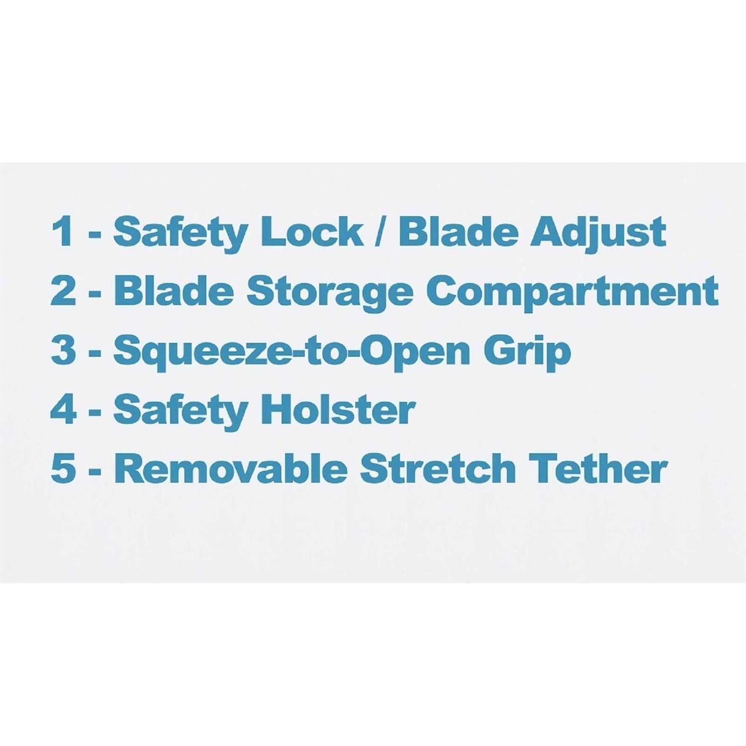 COSCO Easycut Self-Retracting Cutter with Safety-Tip Blade and Holster - Image 5