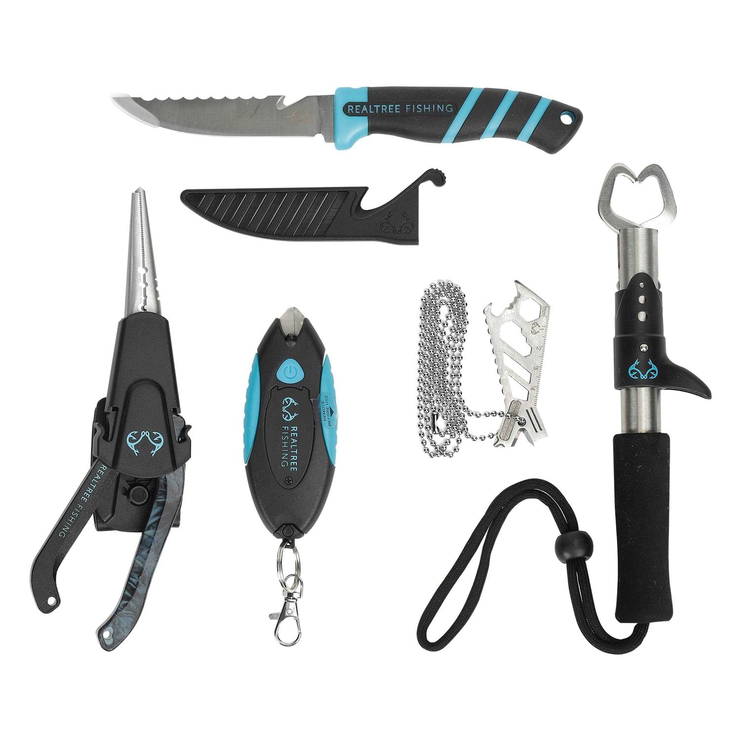 Realtree 5 Piece Angler Tool Kit Combo with Fishing Multi-Tool - Image 4