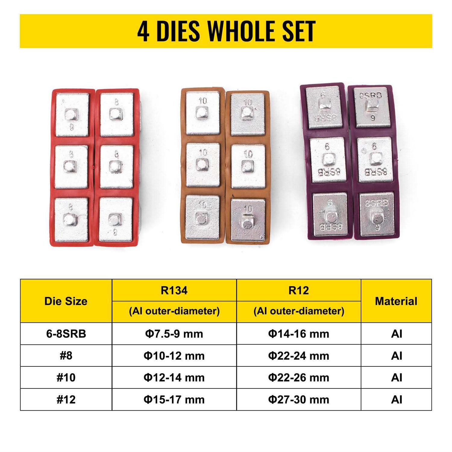 VEVOR 71550 Ac Hose Crimper Tool Kit Manual Crimper Protable Crimping YJQ71550RG0000001V0 - Image 5