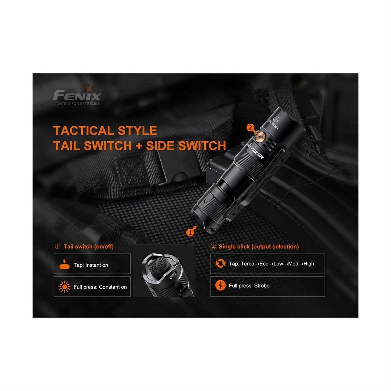 Fenix PD25R, 800 Lumens, Lampe De Poche | Achetez à Prix Avantageux