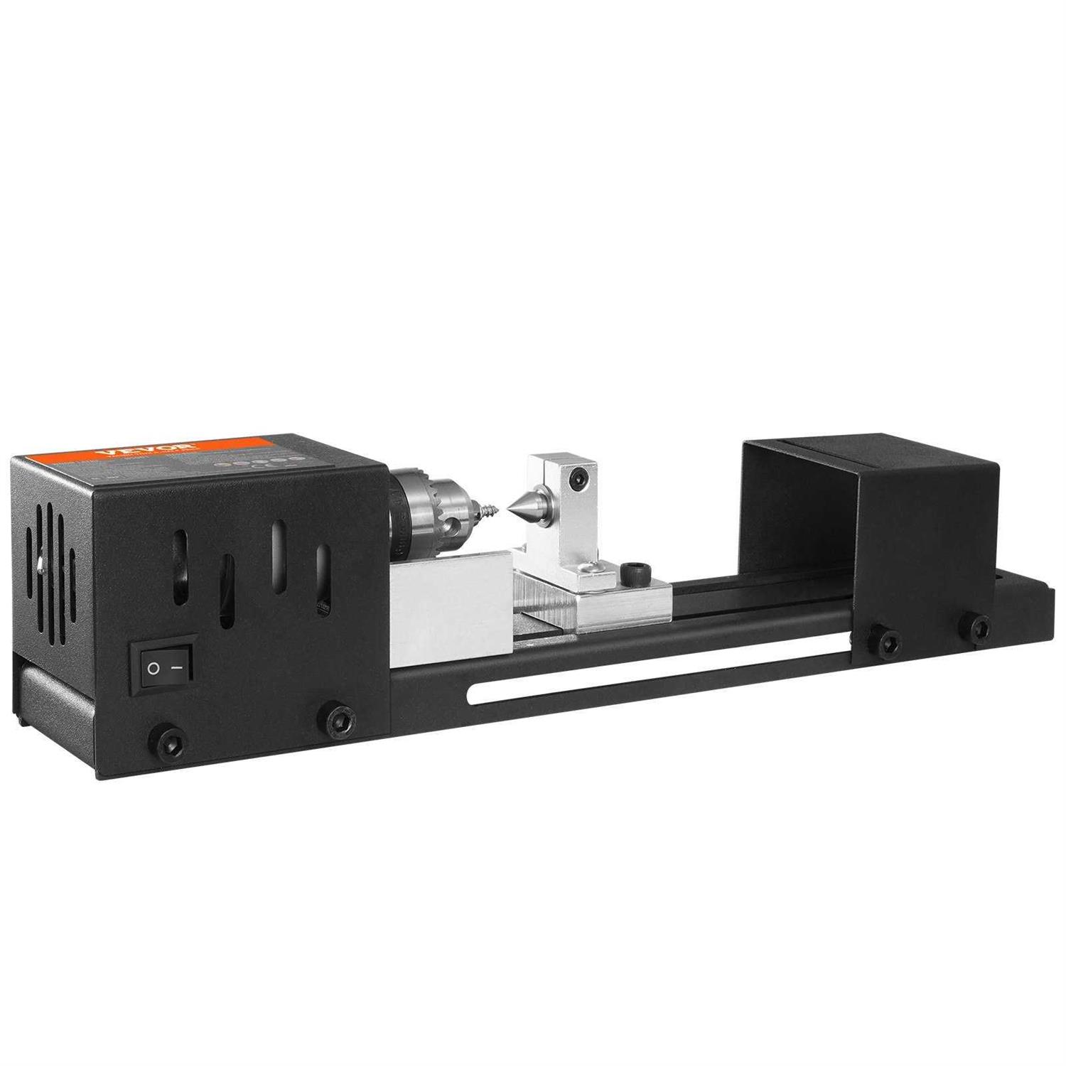 VEVOR Mini Lathe Machine 2.76 in x 6.3 in 24VDC 96W Mini Wood Lathe Tools Milling Machine Accessories - Image 5
