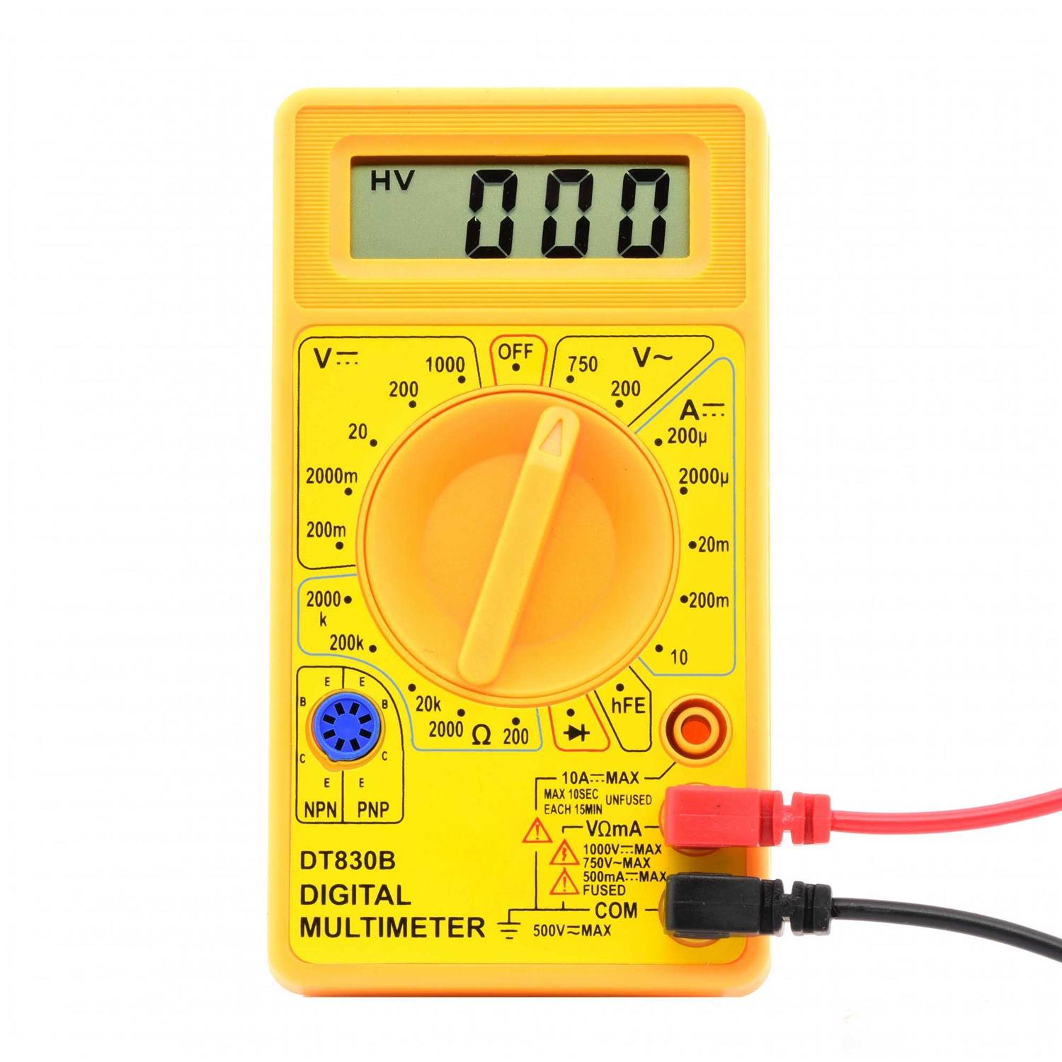 Neiko HILTEX 40508 Digital Multimeter Diode & Transistor Tester AC DC Volt Test Voltmeter
