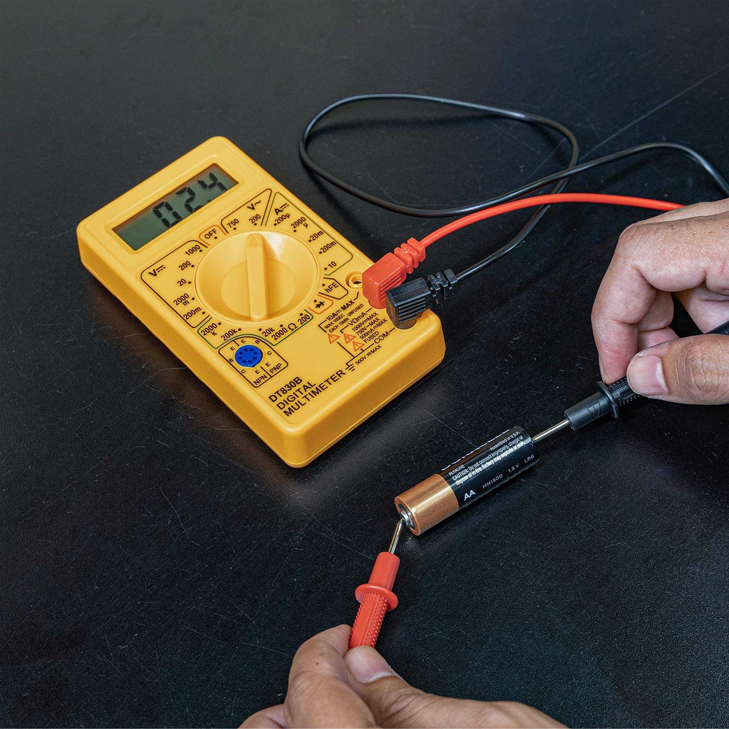 Neiko HILTEX 40508 Digital Multimeter Diode & Transistor Tester AC DC Volt Test Voltmeter - Image 2