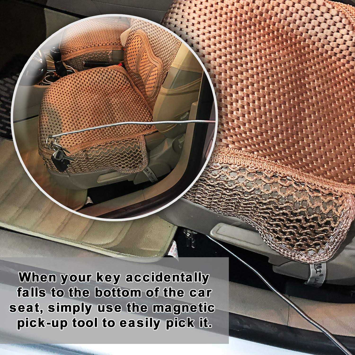 Magnetic Pickup Tool 24” Bend-It Flexible Magnet Pick-Up Sweeper Bendable Retriever Stick for Hard-to-Reach Home Sink Drains - Image 3