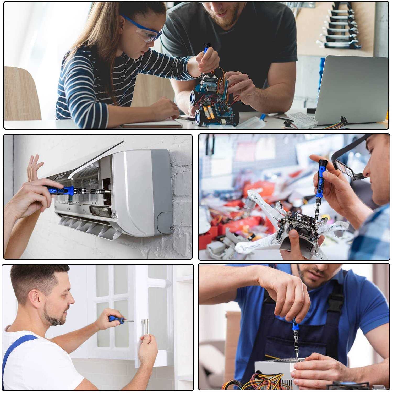 EasyTime 140 in 1 Precision Screwdriver Set Professional Computer Laptop Repair Tool Kit - Image 2