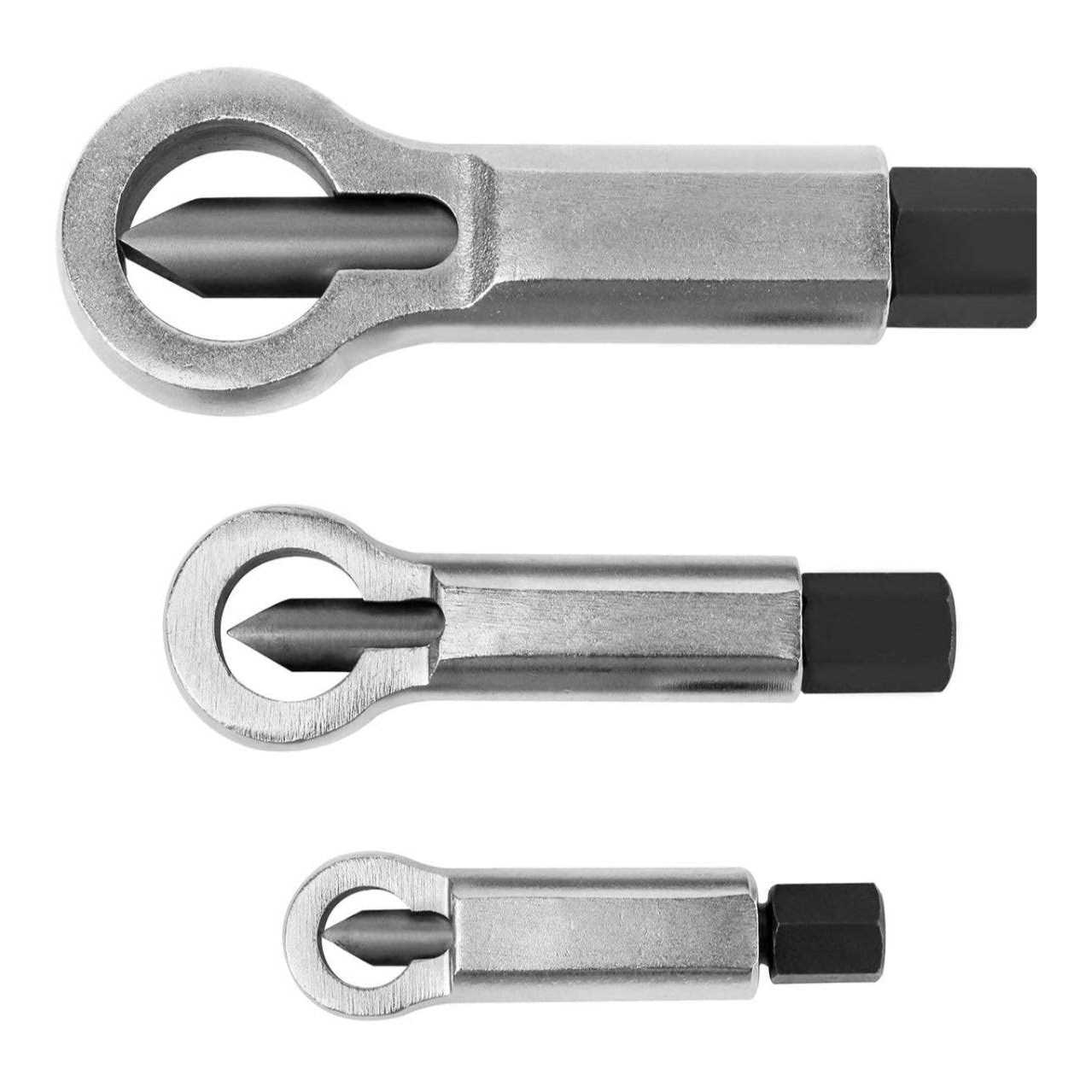 3 Piece Nut Splitter Tool Set Metal Nut Breakers - Image 3