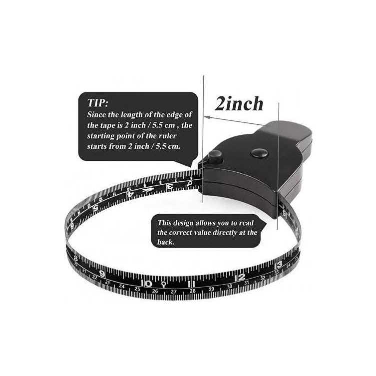 Body Measuring Tape 60 inch, Body Tape Measure, Lock Pin and Push Button Retract - Image 5
