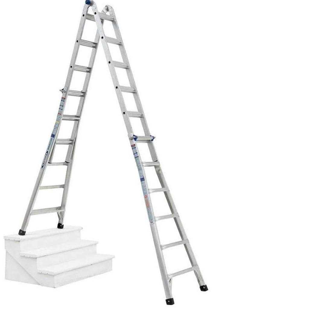 Werner 26-ft Aluminum 300-lb Telescoping Type IA Multi-Position Ladder ...