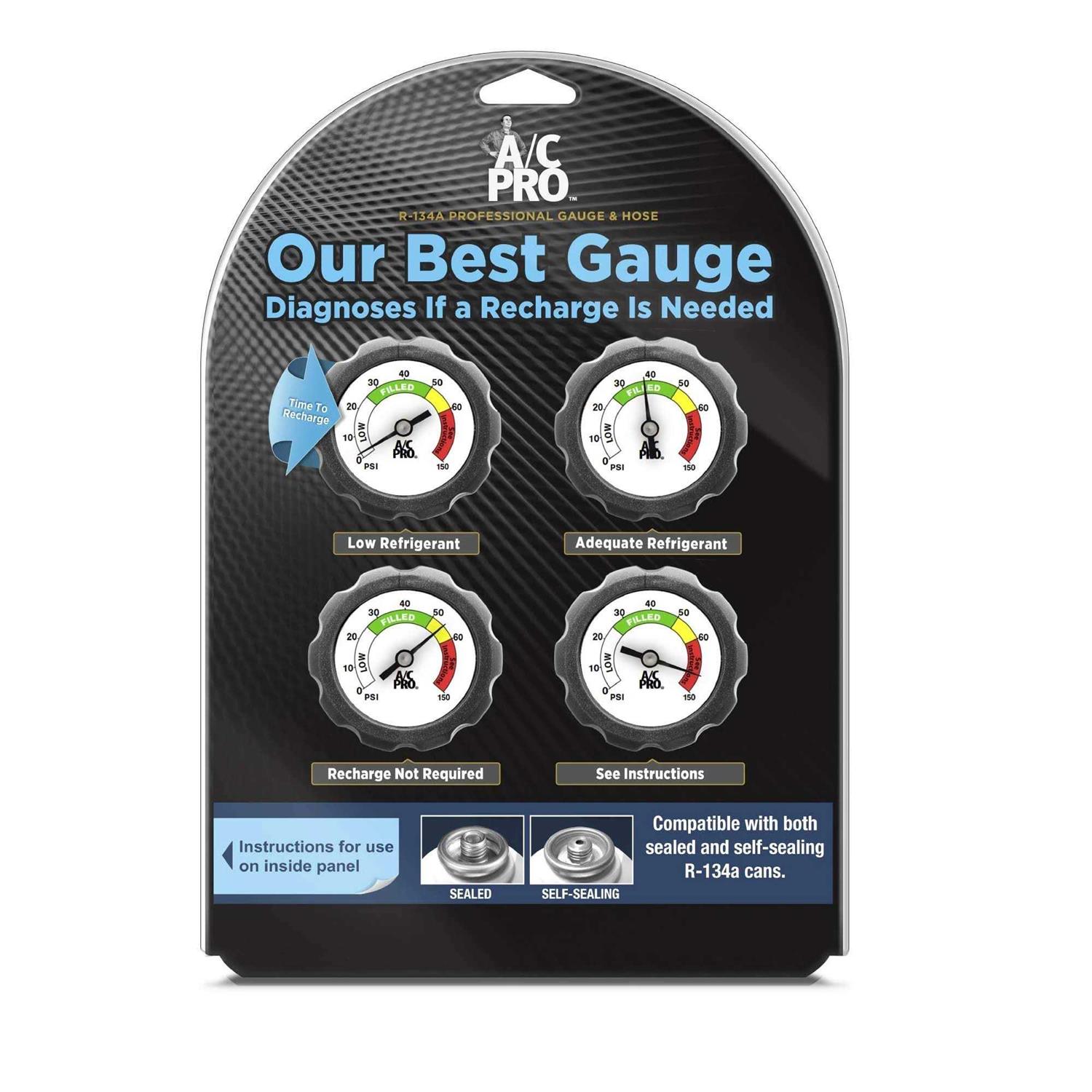 A/C Pro R134a AC Gauge and Hose ACP410-4 - Image 3