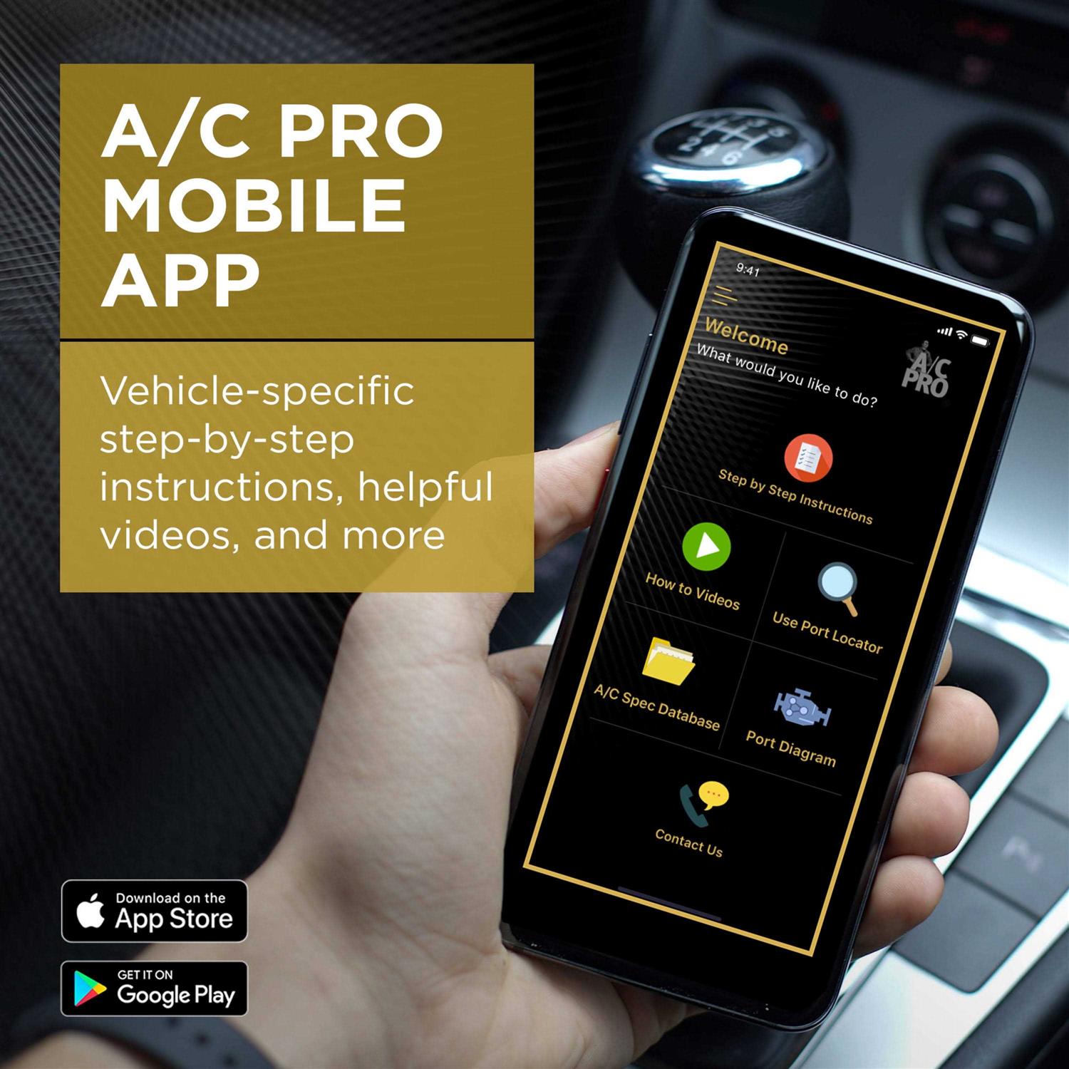 A/C Pro R134a AC Gauge and Hose ACP410-4 - Image 4