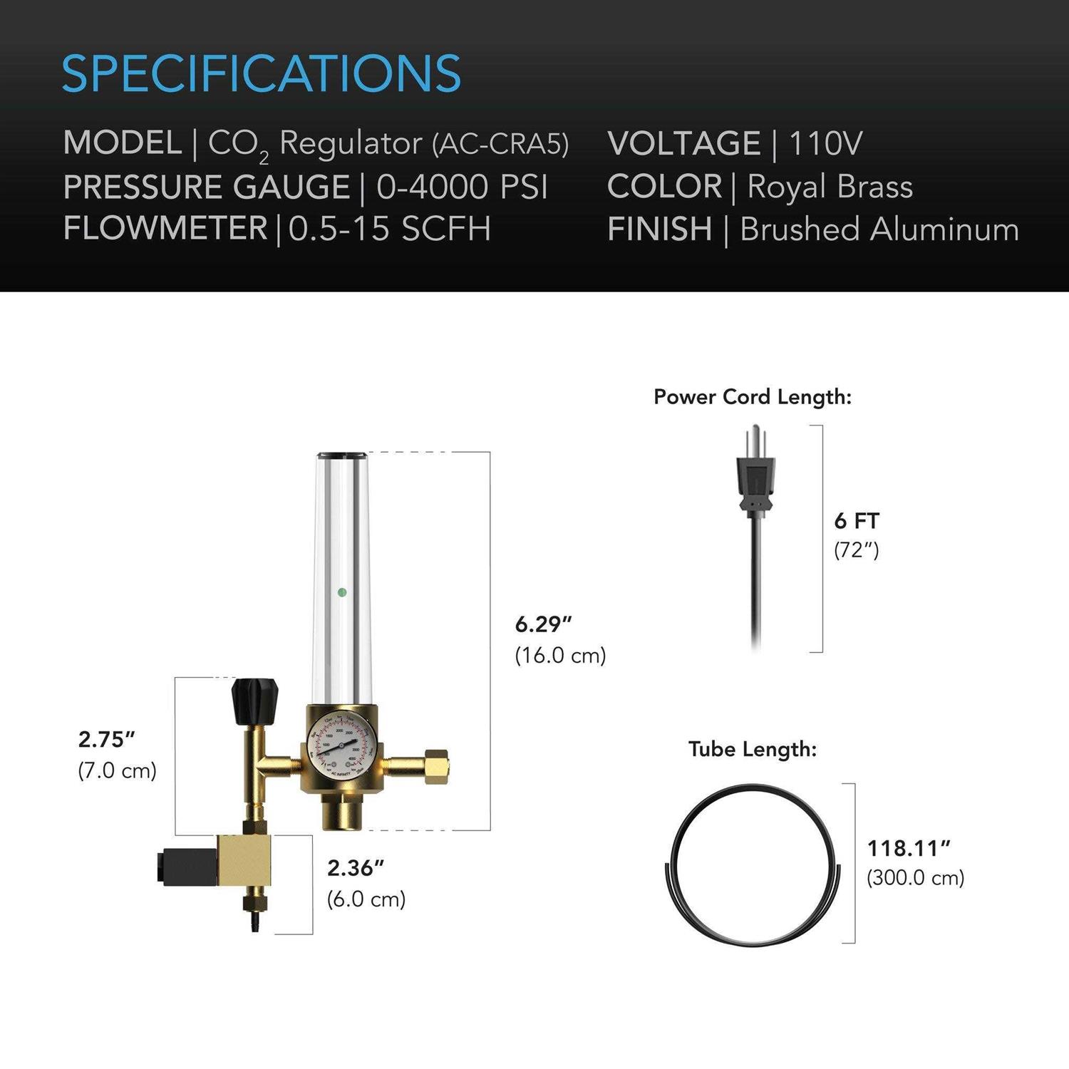 AC Infinity CO2 Regulator, Carbon Dioxide Monitor with Solenoid Valve and Gas Flow Meter - Image 2