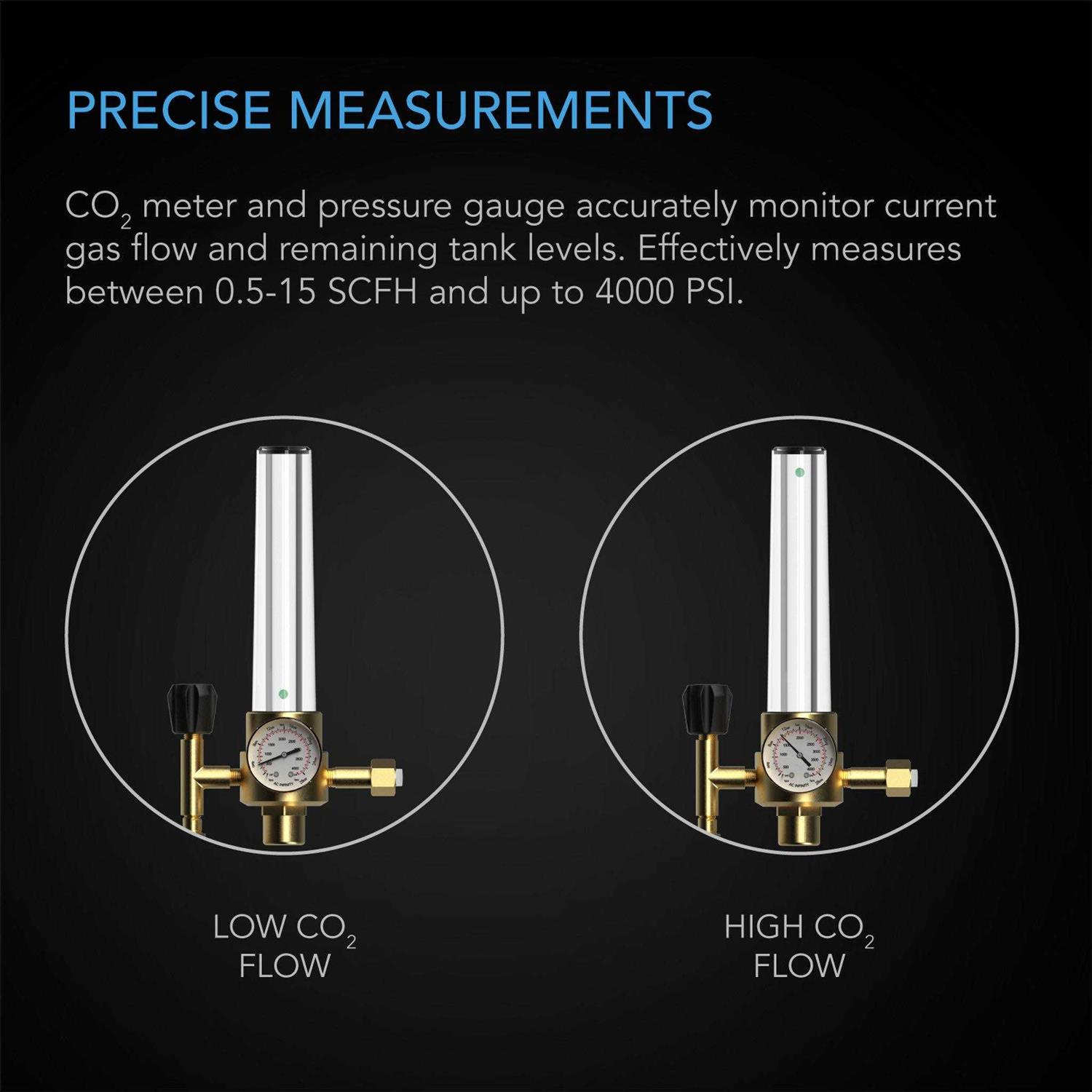 AC Infinity CO2 Regulator, Carbon Dioxide Monitor with Solenoid Valve and Gas Flow Meter - Image 4