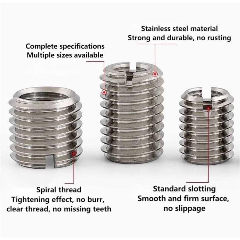 10pcs Thread Repair Insert Self Tapping Thread Insert 10mm Female Thread M4 X 0.7mm Male Thread M6 X 1mm - Image 4