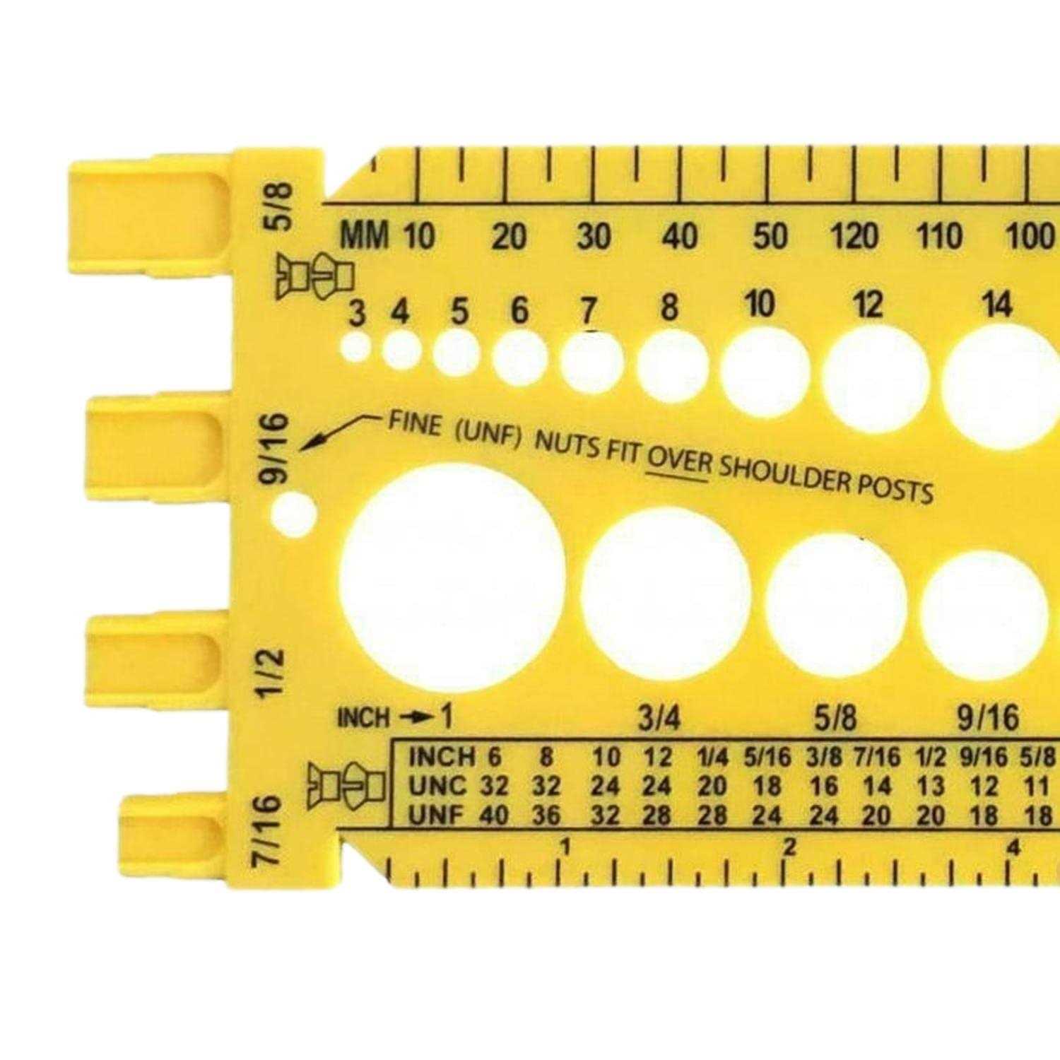 Taskar Nut & Bolt Measuring Gauge & Screw Pitch Checker - Image 4