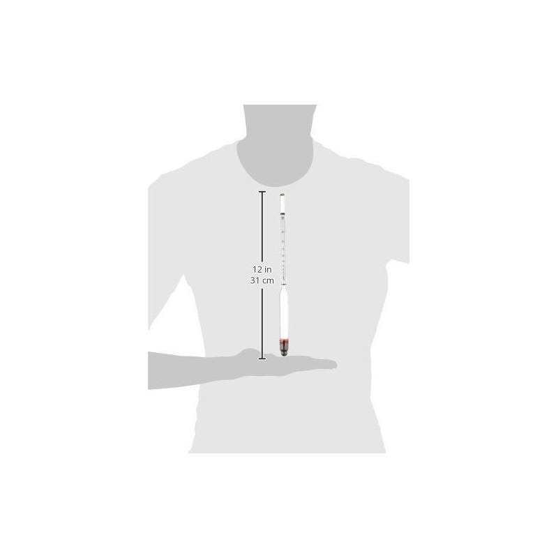 Hydrometer Alcohol, 0 200 Proof and Tralle - Image 2