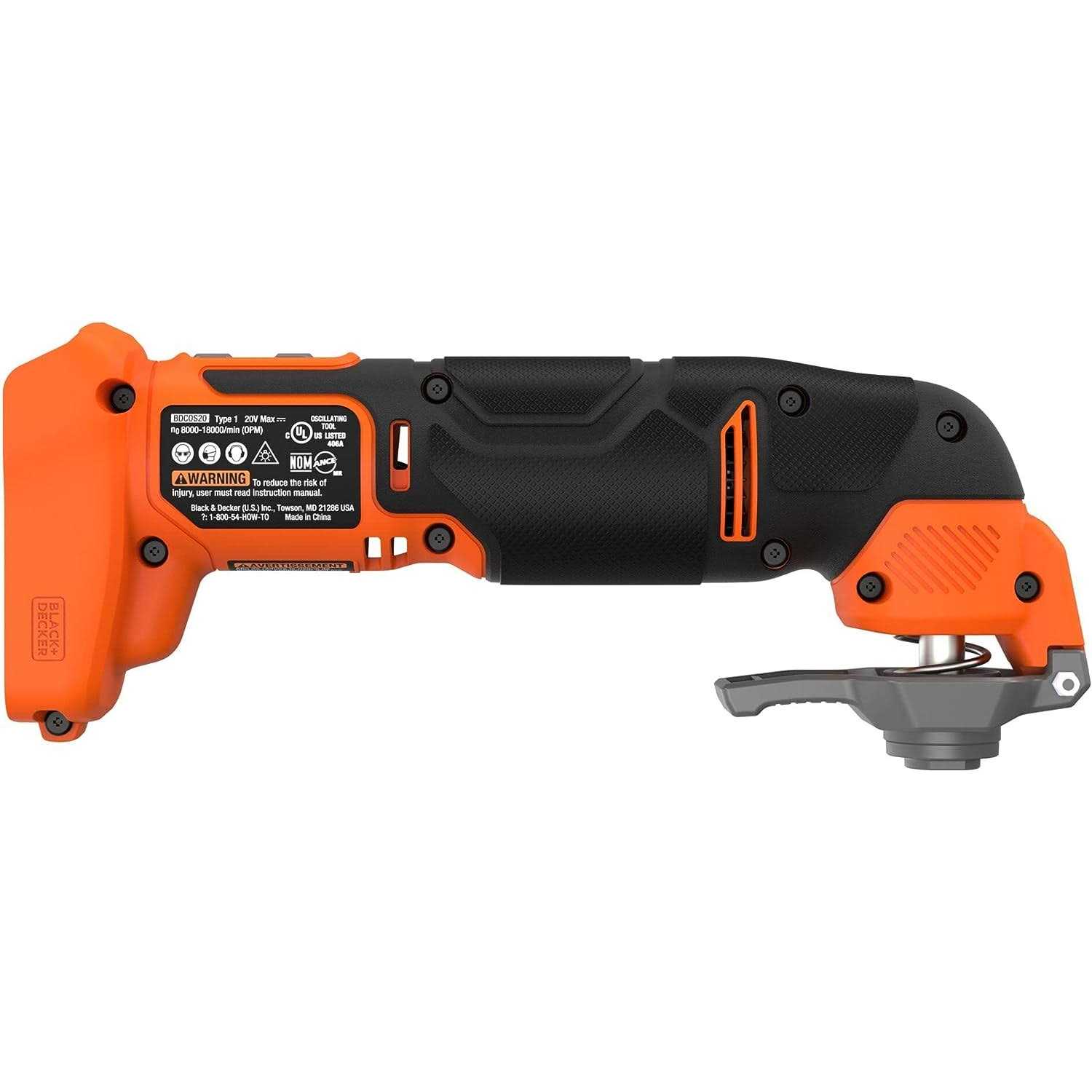 BLACK+DECKER BLACK + DECKER 20V MAX Oscillating Tool BDCOS20B - Image 3