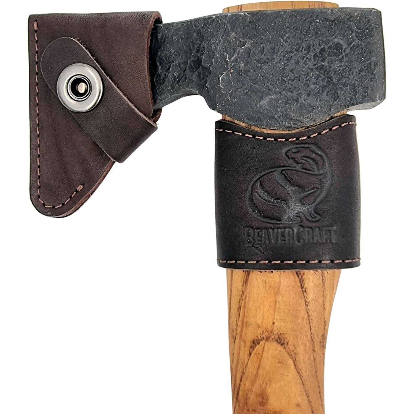 Beavercraft Compact Hatchet with Leather Sheath - Image 4
