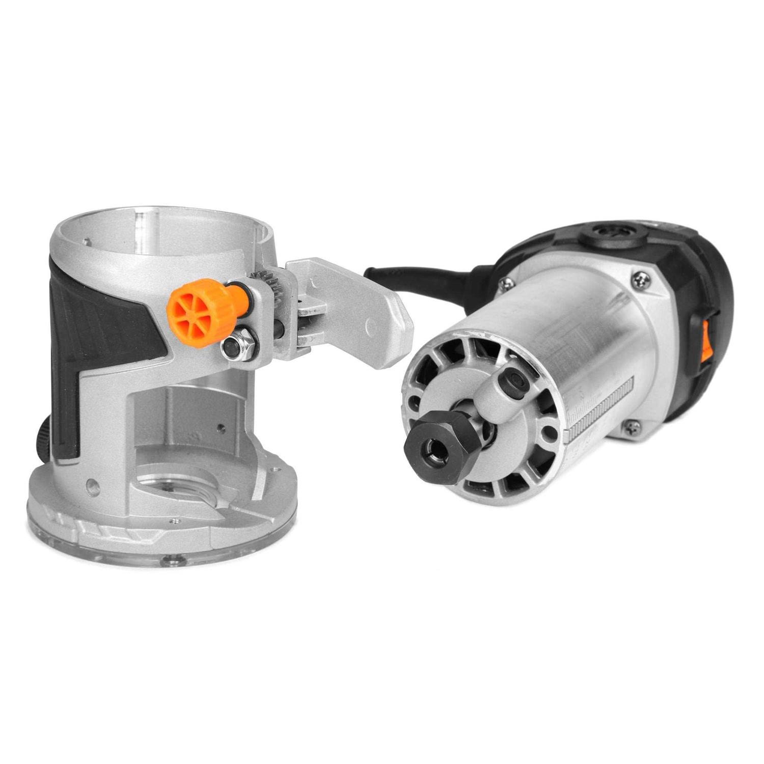 WEN 6 Amp Handheld 1/4 in. Variable Speed Laminate Trim Router for Woodworking - Image 3