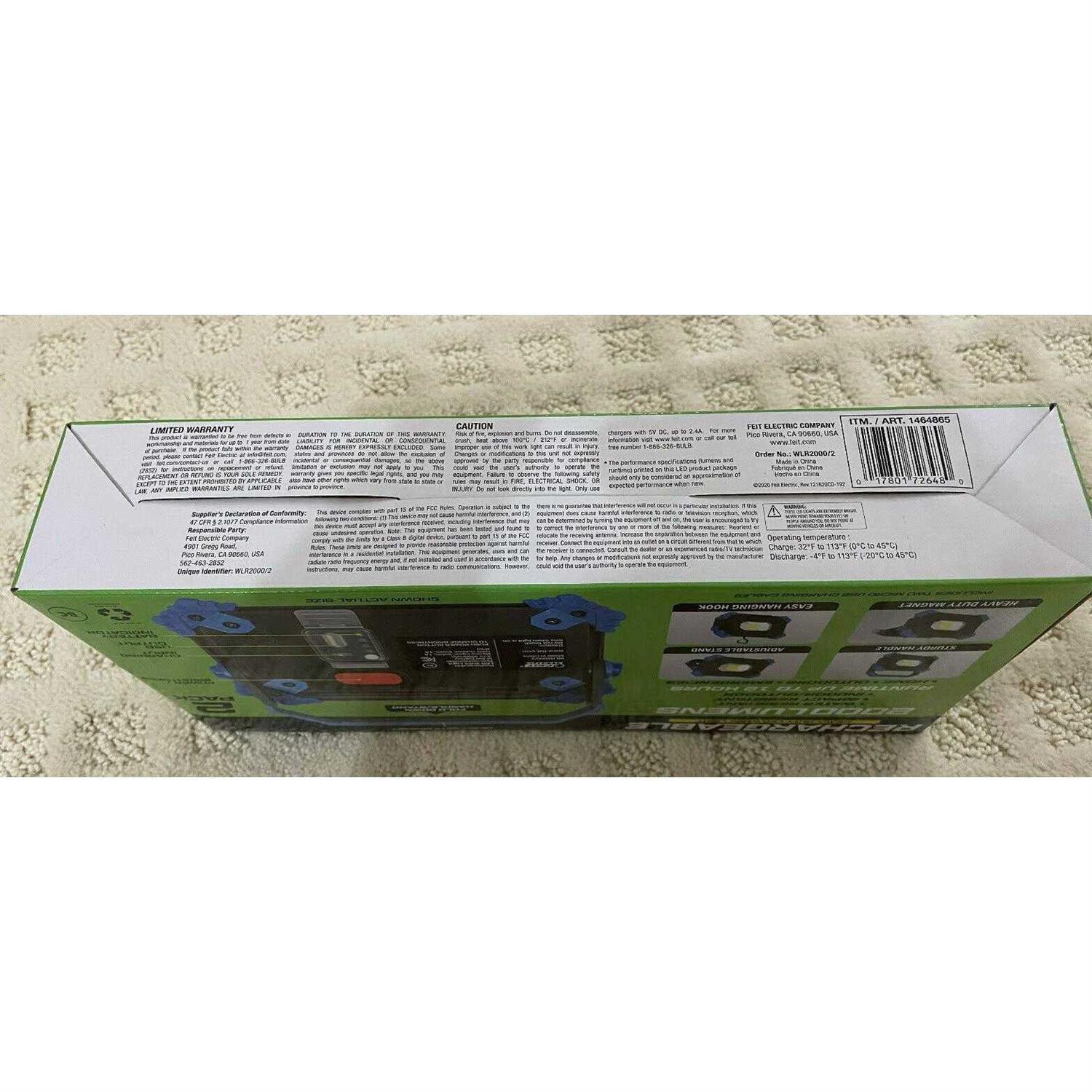 Feit Electric LED Rechargeable 2000 Lumen Work Light - Image 4