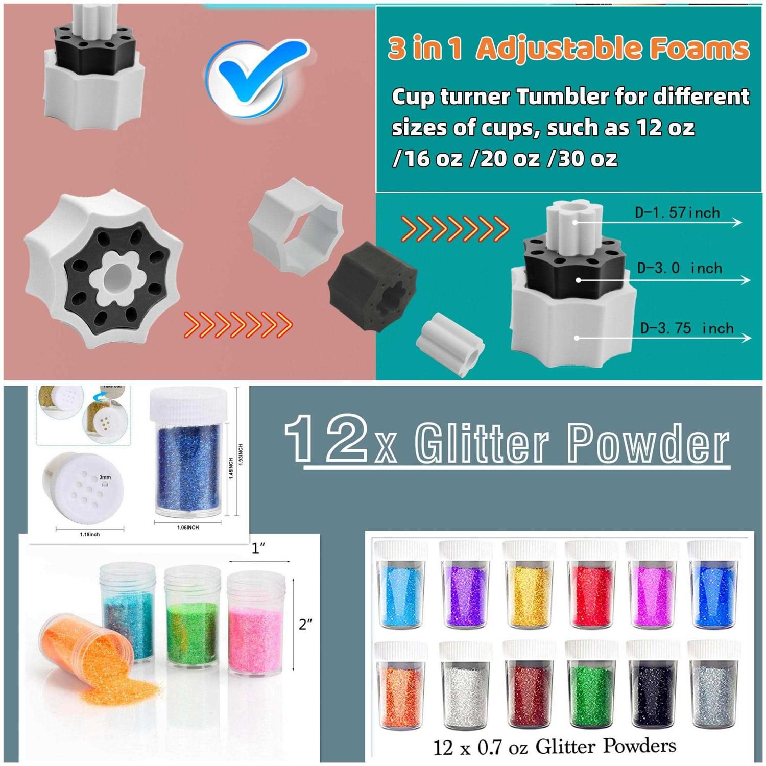 AFW Cup Turners for Tumblers Starter kit,Pen Spinner for Epoxy,Cup Spinner for Tumbler with Epoxy and Heat Gun,Epoxy Pen Turner Attachment,Epoxy Resin - Image 5