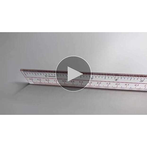 Ruler 12 inch, Clear Plastic 12 inch Ruler, Apply to Rulers for Kids and Office Use Measuring Tools - Image 2