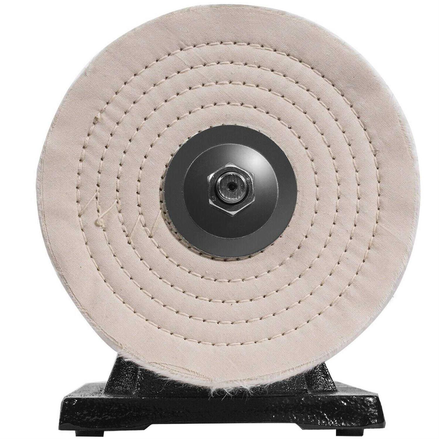 VEVOR Bench Buffer Polisher 8 inch Buffing Machine 350W 3/4HP Motor with 3600 Rpm - Image 2