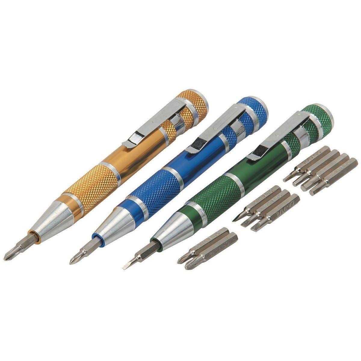 3 Pc Pen Style Multi-Bit Precision Screwdriver Set