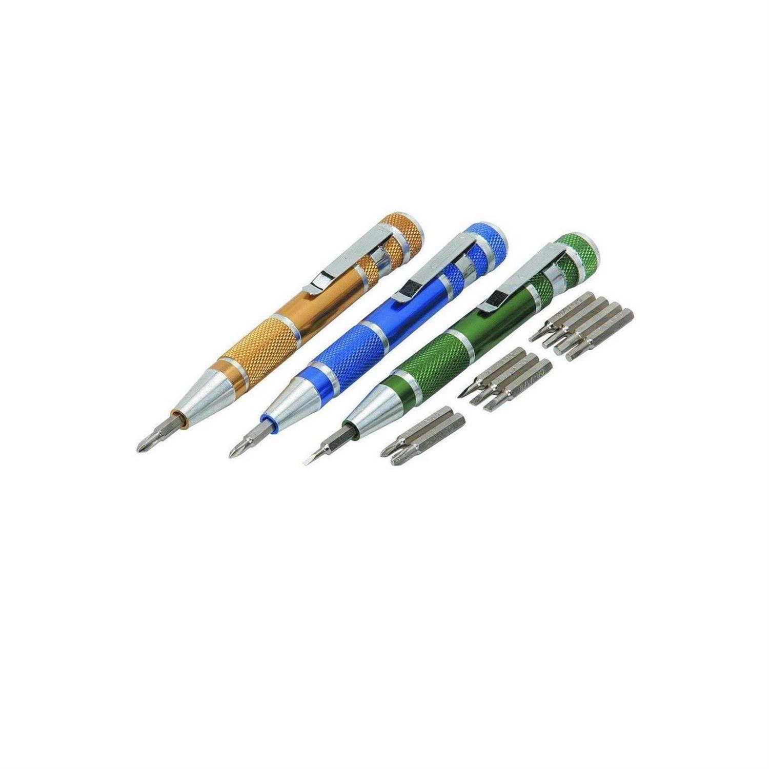 3 Pc Pen Style Multi-Bit Precision Screwdriver Set - Image 2