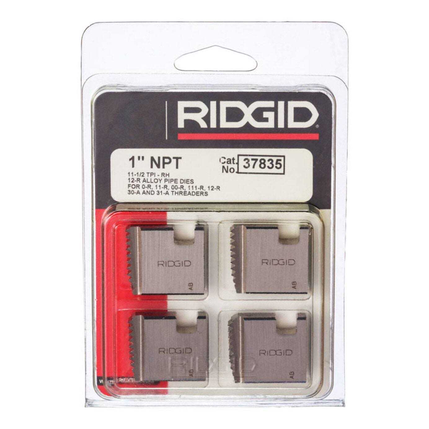 37835 Ridgid 1 NPT 12R Alloy Pipe Die - Image 3