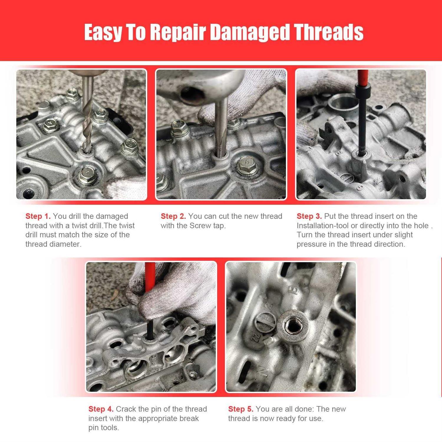 BILITOOLS M12x1.25 Thread Repair Kit - Image 3