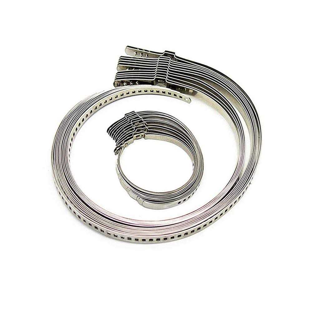 Stainless Steel Universal Adjustable Axle Cv Joint Boot Crimp Clamp Kit,24pcs