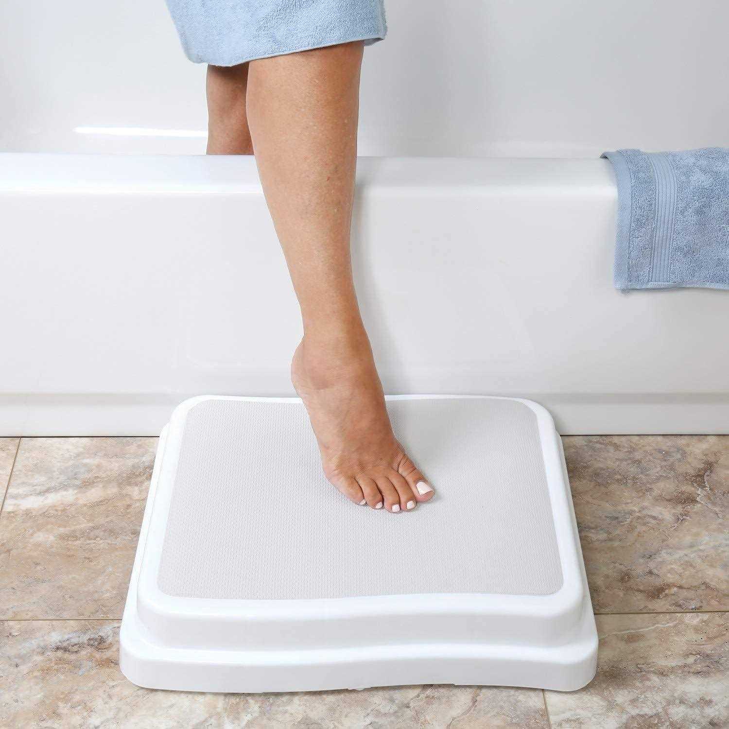 Support Plus Stackable Bath Step Slip-Resistant Safety Stepping Stool Platform for Bathroom and Household Use - Image 5