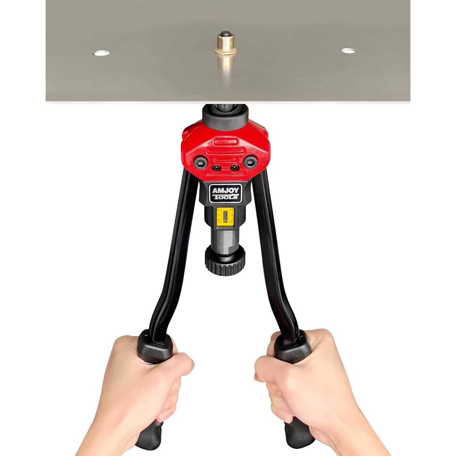 Amjoy Rivet Nut Tool 16'' Long Handles Labor-saving Rivet Tool Set with 7 Mandrels - Image 4