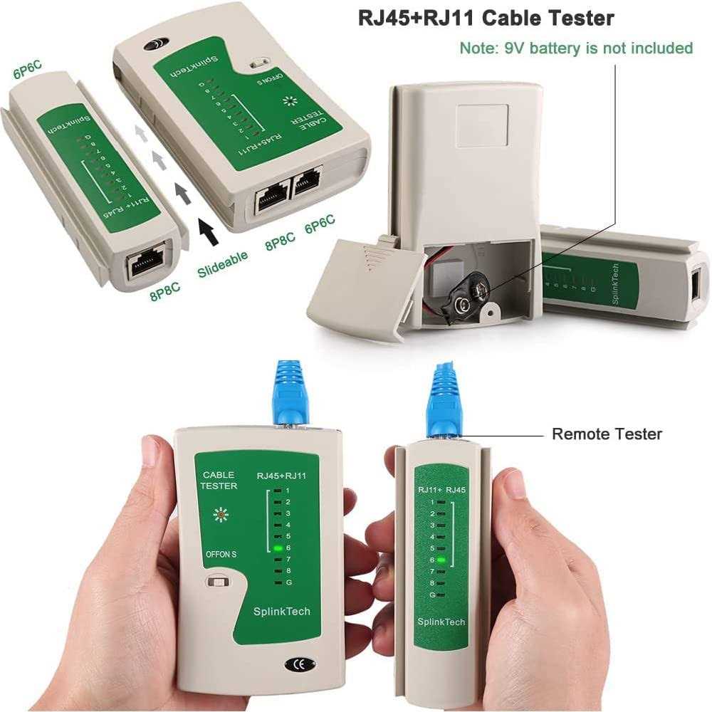 RJ45 crimping Tool Kit Ethernet Crimp Tool 6P-RJ11/12 8P-RJ45 Crimper,Cut,Strip and crimping Tool - Image 3