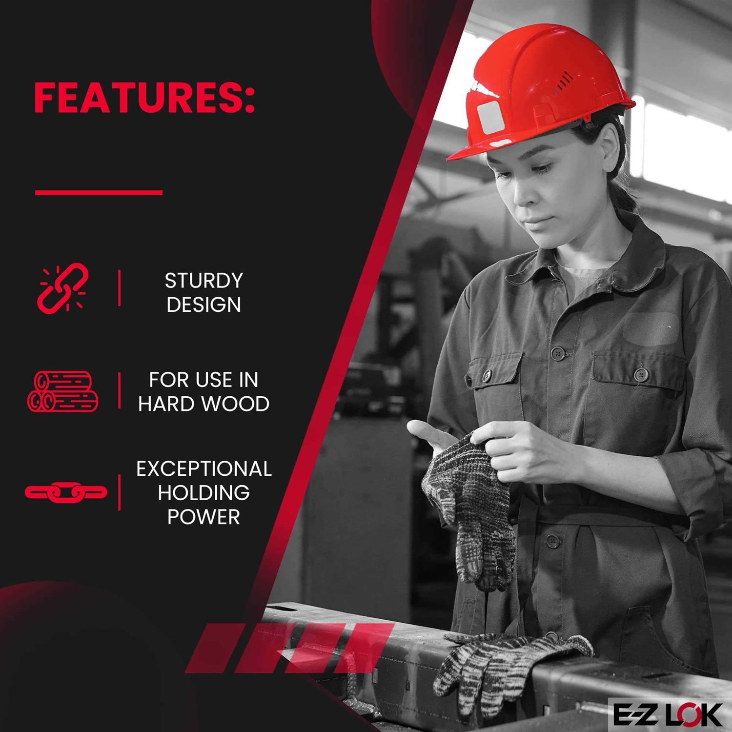 E-Z LOK Threaded Insert for Hard Wood Brass Thread Inserts - Image 3