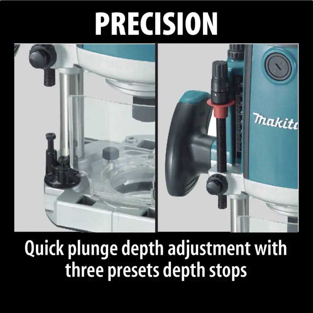 Makita RP2301FC 3-1/4 HP Plunge Router - Image 5